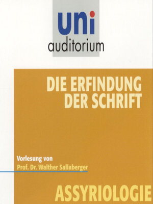 cover image of Die Erfindung der Schrift